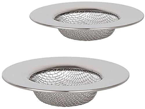 Amasawa 2 Stück Edelstahl Dusche Sieb, Küche Edelstahl Abflusssieb, Waschbecken Sieb Ablauf, Dusche Abfluss Abflusssiebe, Ideal für Küche Netto Senke, Bad Bodenablauf, Dusche Abfluss