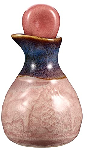 EXCEART 1 Juego Botella De Aromaterapia Botella De Salsa De Soja De Cerámica Pequeños Frascos Decorativos Contenedores De Condimentos Botella De Aceite Esencial Recargable Mini Maquillaje | Aceites Esenciales y Agua, Fácil de Usar y Transportar, Acabado Práctico para Uso Diario