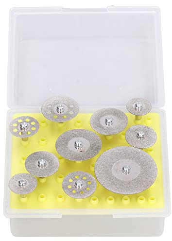 Lot de 10 meules à tronçonner, jeu de meules à tronçonner, jeu de meules à tronçonner en émeri, fines, plus nettes, de haute précision, de bonne performance, accessoire de coupe pour