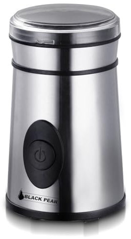 BlackPear Moulin à café électrique, Broyeur INOX, 150W