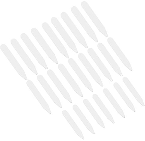 VANZACK 200 Stücke Kunststoff-Kragenstäbchen in 3 Größen Hemd Kragen Stäbchen Hemdkragen Stäbchen Set Weiß Collar Stays Kragenstege für Herren Vater Ehemann Hemd 5cm/6.5cm/7.5cm