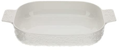 Moule en porcelaine 30,5 x 24 x 6,5 cm blanc