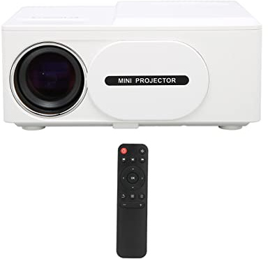 Proyector Mini Proyector LED 1080P Pantalla Full HD Compatible con Proyector de Video para Exteriores Compatible con Teléfonos Inteligentes, TV Stick, Juegos, AV, USB (Enchufe