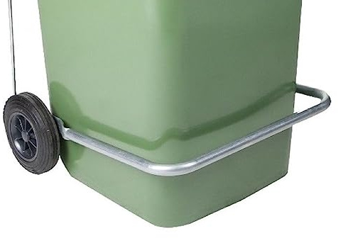 La zappa Pedal con varillas de metal galvanizado para cubos de basura (bidón de 120 l)