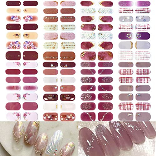 NAILDOKI Nagelfolie, Nagelsticker Nagelkunst Sticker Nail art Selbstklebend, Maniküre Sticker Schöne Mode DIY Dekoration