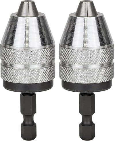 Bosch 2 608 572 072 - Portabrocas de sujeción rápida hasta 10 mm - 1 – 6 mm, 1/4 - 6k (pack de 1) (Paquete de 2)
