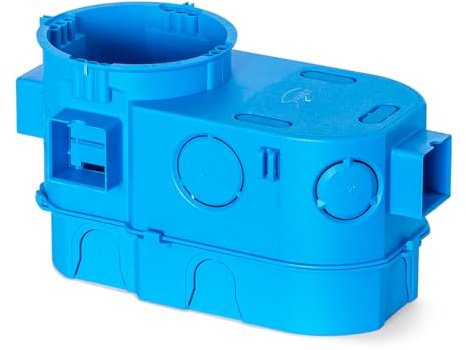 SIMET Unterputzdose 2x60mm, extra tief 80mm, für Elektronik, anreihbar, 65x153x80mm, Farbe blau, 1 Stk.