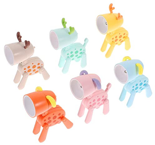 Gadpiparty 6stücke Teiliges Cartoon Nachtlichter Mini Nachtlampe Für Kinderzimmer Dekorative Tischlampe Tierformen Für Schlafzimmer Und Studienbereich