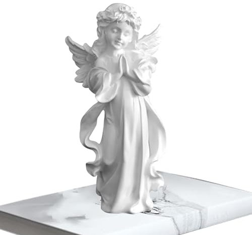 Betende friedliche Engelsstatuen - Gartenengel Figuren, Engelskulptur | Betender Engel Figur, friedliche Engelsfigur, Garten Gedenkengel Outdoor Skulptur für Innenhof, Terrasse, Hof