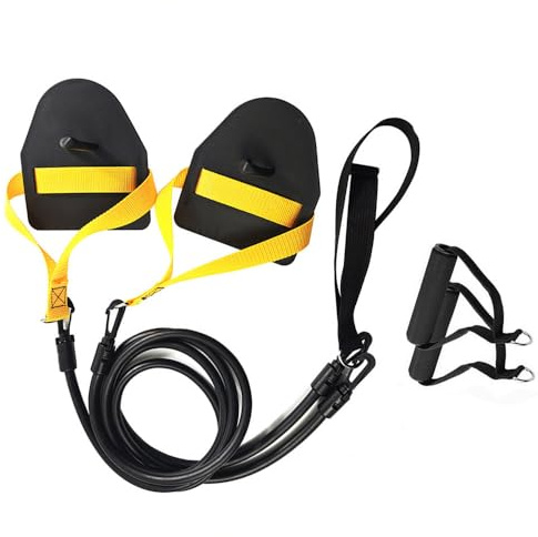 Armastuse Elastico Nuoto, 1.2m Cinture da Piscina Regolabile, Elastico per Nuoto Statico, Cinture da Allenamento per la Nuotata Adulti e Bambini