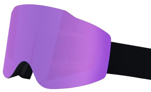 Skibrille für Herren und Damen, Schneebrille mit Schutzgläsern, große Skating-Brille