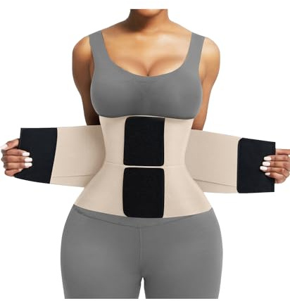 FeelinGirl Women Corset Workout Waist Trainer Belt Tummy Control Waist Cincher Sport Waist Trimmer Skin XL