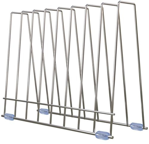 Reusable Freezer Bags Rack, ReaGold Drying Rack for Food Bags, Stainless Stand for Sandwich Bag, Reusable Freezer Bag Holder Stand, File Organizer Desktop Storage Book Shelf(Sliver, Stainless Steel)