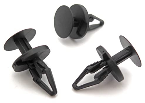 VVO Fasteners- Black Plastic Side Skirt, Sill Moulding Cover Trim Clips for Ford Mustang, (Pack of 10)
