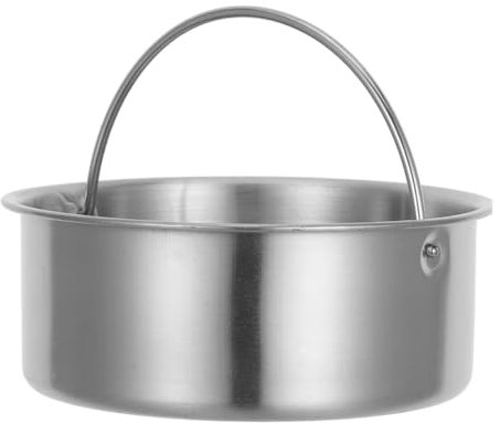 Alipis Ciotola Per Cottura A Vapore in Acciaio Inox Con Manico 600 Ml Robusta E Facile Da Pulire Per Uso Familiare