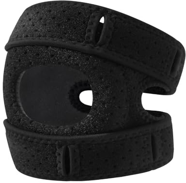 Generisch Verstellbare Knieschutzbandage Zum Tanzen - Knieschutz Patellagurt | Knieschoner Für Den Sport | Patella Stabilisierende Knieorthese | Patella Kniebandage | Orthopädische Bandage Kniestütze
