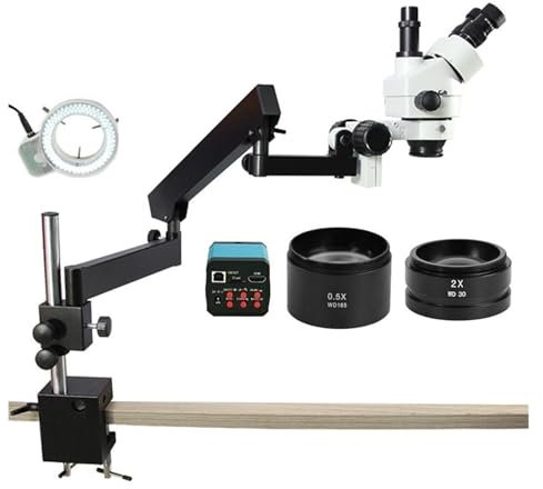 Mikroskop 3. 5x-90x. Simul Focal Trinocular Stereo-Mikroskop 1 4mp HDMI. Kamera 144 Ringlicht