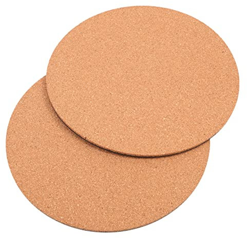 TOYANDONA 2pezzi Tappetino in Sughero per Piante Sottobicchiere per Fioriere da Vassoi Riutilizzabili per Resistente e Non Deformabile