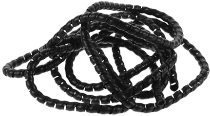 Guaina Spirale per Cavi 3 Metri in Pp Nera, Protezione Avvolgente | Isolamento e Gestione Ordinata dei Fili, Design Moderno, Soluzione Antinodo per Cablaggi