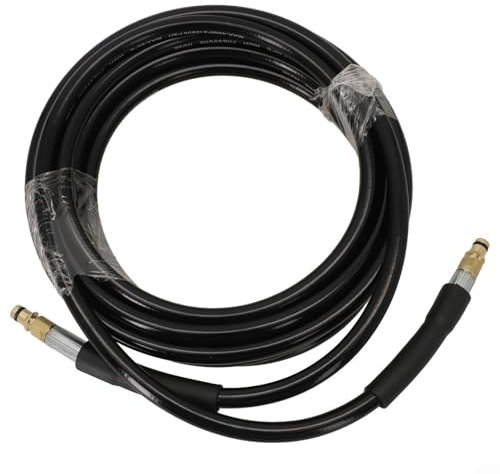 Tubo di prolunga compatibile con Karcher costruito resistente con filo di acciaio ad alta tensione e guaina in gomma (5 m)