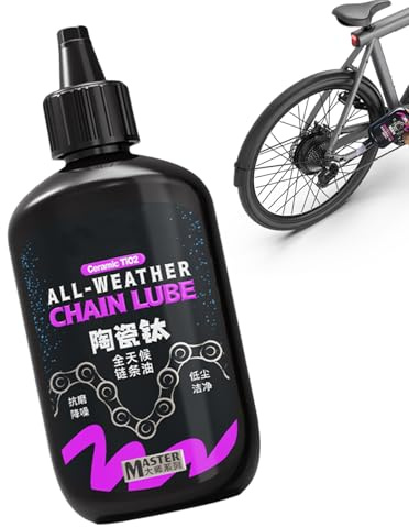 dzqad Lubrifiant Pour Chaîne De Vélo | 120ml Lubrifiant à Base de Cire pour Chaînes | Entretien Sec Réduit le Bruit Anti-Rouille Graisses pour Cyclisme et Moto