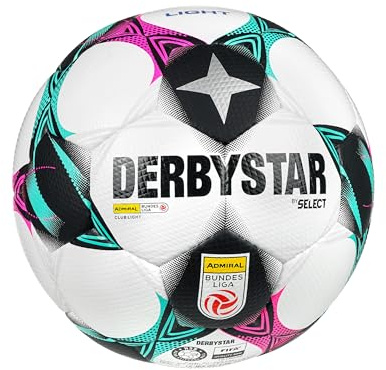 Derbystar Austria Admiral Bundesliga Club Light v25 Trainingsball Weiß weissschwarz, 5 Ohne Geschlecht