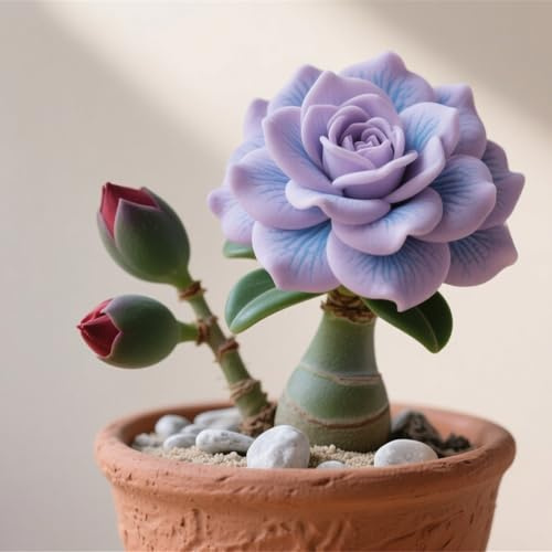 Winterhart pflanzen, Gift, Mysteriöse magische Glühbirne,Lebende Pflanzen,Mehrjährige Blumenzwiebel ist winterhart,Blumenzwiebel Mix-1 Wüstenrose knollen -C