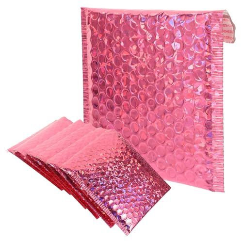 Luftpolster Versandtaschen 20 Stück, Pet Aluminiumfolie, Selbstklebend | Manipulationssicherer Verschluss, Lichtundurchlässige Oberfläche, für Fernversand und Kurze Sendungen