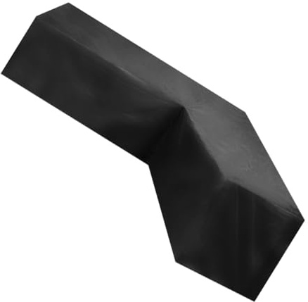 Hemobllo Housse Pour Canapé D'angle En Tissu Oxford 210d Imperméable 215x215x87cm Pour Mobilier De Jardin Extérieur Protection Résistance Aux Intempéries Coupe-vent Adaptée Terrasse Patio