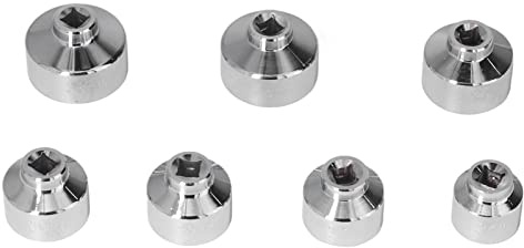 RASTKY Kit D'outils de clé de Filtre à Huile pour Capuchon d'extrémité, Ensemble de 7 Pièces de Remplacement Pratiques à Entraînement de 3/8 pour, adapté pour, adapté pour, Jeu de Douilles de