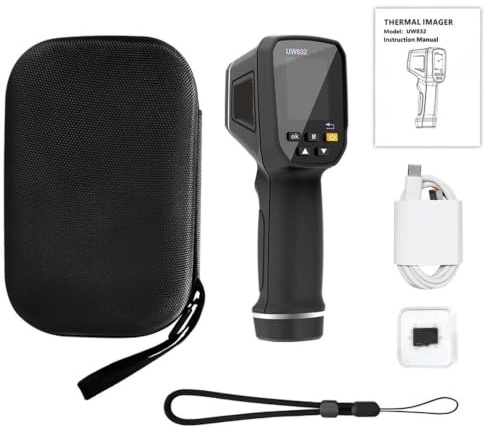 Termocamera, Termocamera A Infrarossi Da 2 Pezzi Fotocamera Portatile Ricaricabile Tramite USB Display A Colori Con Scheda 8 GB