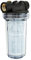 Grafner Vorfilter für Hauswasserwerke und Gartenpumpen, mit Filtereinsatz, lange Ausführung, 1“ IG und 2x 1“ AG Adapter, 5,5 bar, 6000 l/h, Filter Pumpe