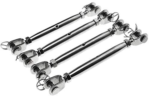 OTOTEC Sourcingmap Lot de 4 tendeurs à vis en acier inoxydable 8 mm