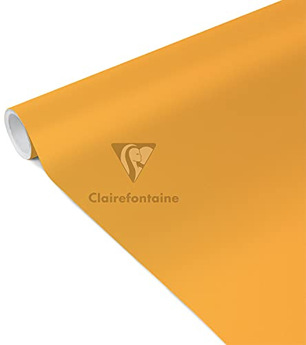 Clairefontaine 95802C 1 Rolle Geschenkpapier Tiny Rolls, 90g, 5 x 0,35m, praktisch in kleine Format, 1 Rolle, farbig sortiert Grün, Gelb, Orange, Rot, Rosa