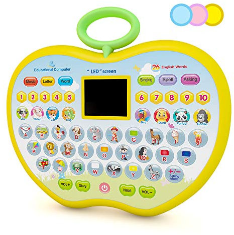 Eala Education Toy for Kids Girls, Tablet Toys for 1-3 Year Old Girls Boys Birthday Gift Age 1-3 Girl Toddlers Learning Toy Gift for 1-3 Year Old Kid Boys Children
