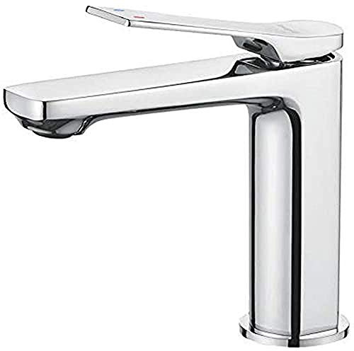 Ibergrif Praga - Einhand Bad Wasserhahn, Waschtischarmatur, Waschtischmischer, Chrom, Silber