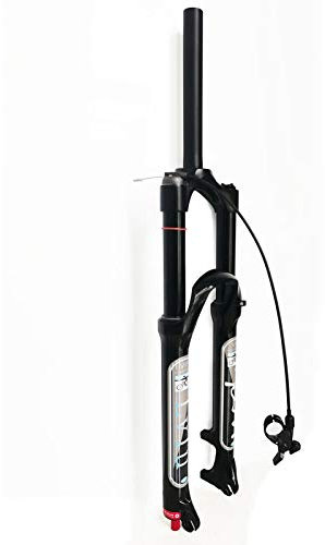 LvTu Aria Forcella Anteriore MTB 26/27,5/29 Pollici Lega di Magnesio 140mm Viaggio LVTU-140L-QR-9x100 Bicicletta Leggero Forcella Ammortizzata Nero