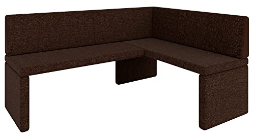 Eckbank Akiko Corner Bench - Eckbankgruppe für Ihrem Esszimmer, Küche modern, Sitzecke, Essecke. Perfekt für Küche, Büro und Rezeption. Solide und Starke Verarbeitung. (INARI 28, 168x128cm rechts)
