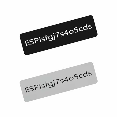 SERVIVANT Drohnen Kennzeichen 2 Stück EASA konform - Drohnenplakette mit Betreibernummer e-ID des Betreibers, individuell graviert - selbstklebend für alle Drohnenmodelle
