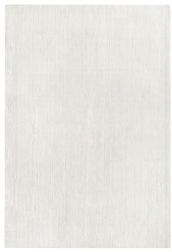 HAMID – Unifarbener Wollteppich, Wohnzimmerteppich, großer einfarbiger Wohnzimmerteppich für Wohnzimmer, Schlafzimmer, Wohnzimmer, Weiß (300 x 250 cm)