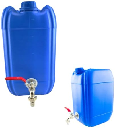 Wasserkanister 10l aus Kunststoff, Wasserbehälter mit Hahn, Trinkwasserkanister Kanister Behälter Wassertank, Kunststoffkanister, für Haus-, Garten-, Auto- und Camping usw, dichten Verschluss