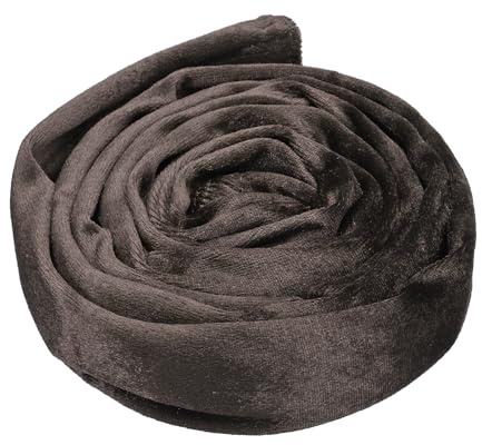 PATIKIL Copertura per Catena di Corda per Lampadario da 1,97 Pollici, 1 Pezzo di Manicotto in Tessuto di Velluto per Catena di Lampadario, Oscillazione Dei Cavi, Cavo, Caffè