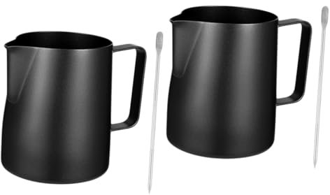 TOPBATHY 4 Stück Becher Aus Edelstahl Milchkrug Latte Honig Servierkrug Milchkännchen Aus Edelstahl Wasserkrug Aus Espressokanne Sirup Milchschaum Rostfreier Stahl Kaffee