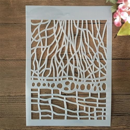 Schablonen zum Malen, A4, 29 cm, Spinnennetz, wiederverwendbare Schablone zum Malen auf Wänden, Möbeln, Basteln, Scrapbooking, Karten, Bodenzeichnungen, Heimdekoration