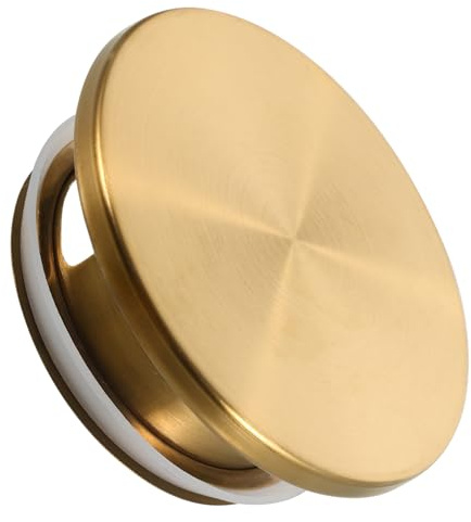 Cabilock Water Jug Lid Stainless Steel Replacement Pitcher Lid Cover Golden Colour Sturdy for Glass Water Pitcher Suitable for Household Use