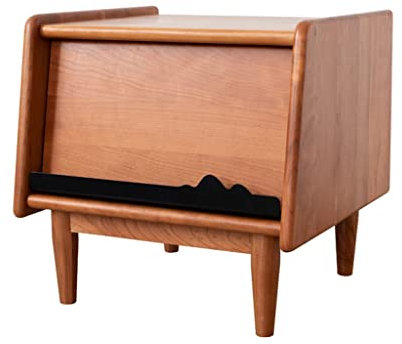 CLLBANT Nachttisch, Nachttisch, modern, schlicht, aus Massivholz, kleines Schlafzimmer-Nachttisch-Aufbewahrungsfach mit Schublade, Nachttisch, Beistelltisch