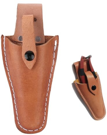 JHXhhthongtong Funda de Cuero, Funda para Tijeras de Podar, Bolsa Para Tijeras de JardineríA, Funda para Tijeras Funda Protectora, Funda de Cuero Titular para Tijeras de podar de JardineríA