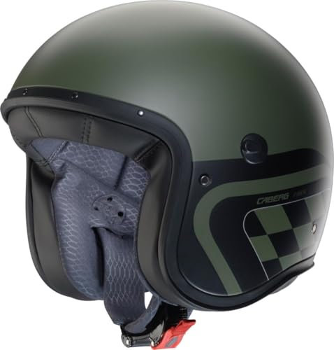 CABERG Helmet Jet Freeride X Daytona MATT Military Green/Black/Silver XS