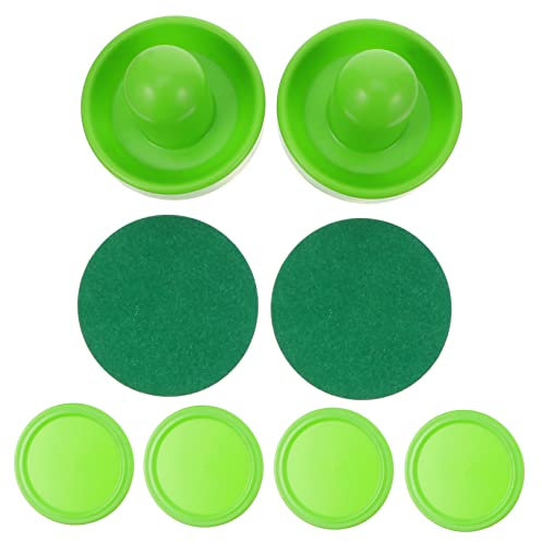 Toddmomy Airhockey Pucks Und Schieber Satz 76mm Aus Abs Kunststoff Mit Grünem Filz Ersatzteile Für Kleiner Airhockey Tisch Zubehör Spielspaß Familie