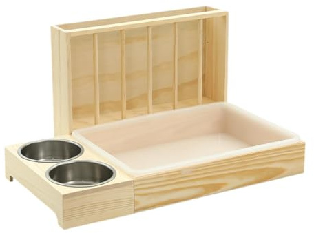 FewNvWa Recipiente Portátil para para Cobayas Y Chinchillas, Dispensador de Comida, Style B